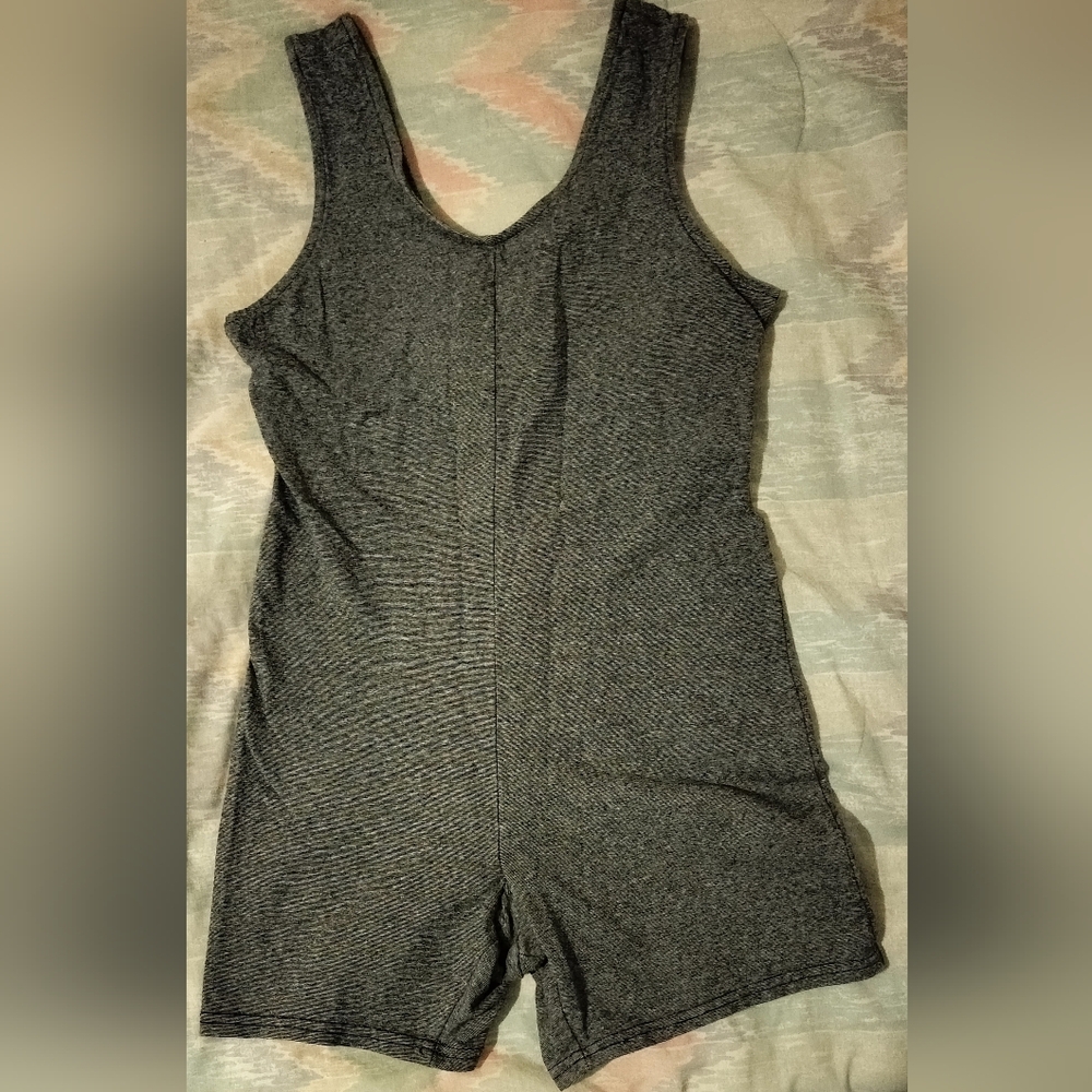 Flax Gray Sleeveless Romper